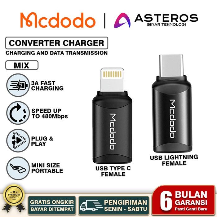 Terlaris Converter OTG Type C ,Micro USB ,Iphone MCDODO Charger & Data Transfer SALE