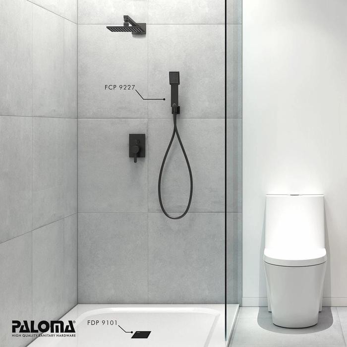 Spesial Shower Set Tanam Paloma Fcp 9227 4 Way Keran Air Panas Dingin Hitam Mb Terlariss 