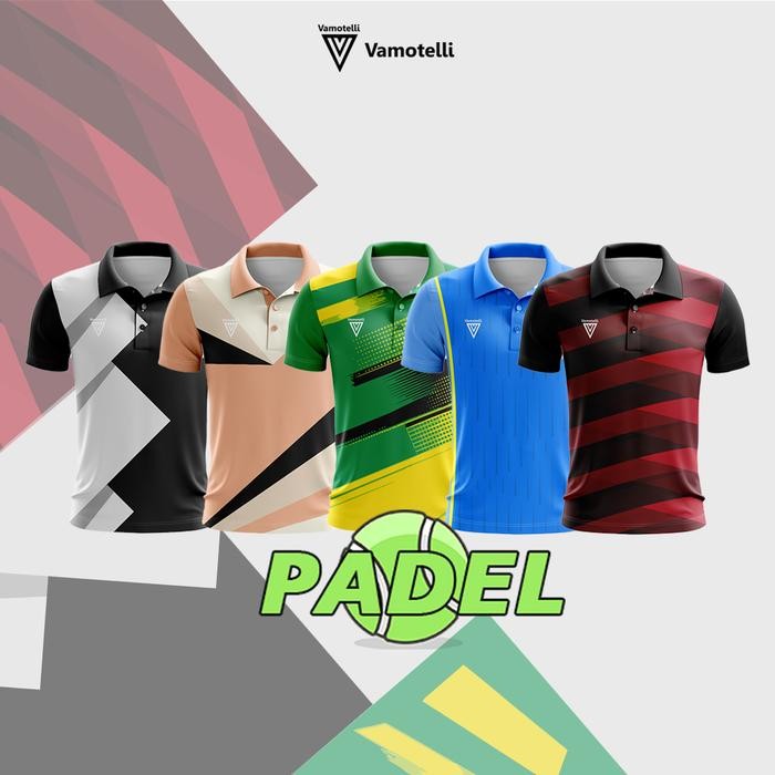VAMOTELLI KAOS POLO PADEL DRYFIT PREMIUM JERSEY PADEL TENNIS