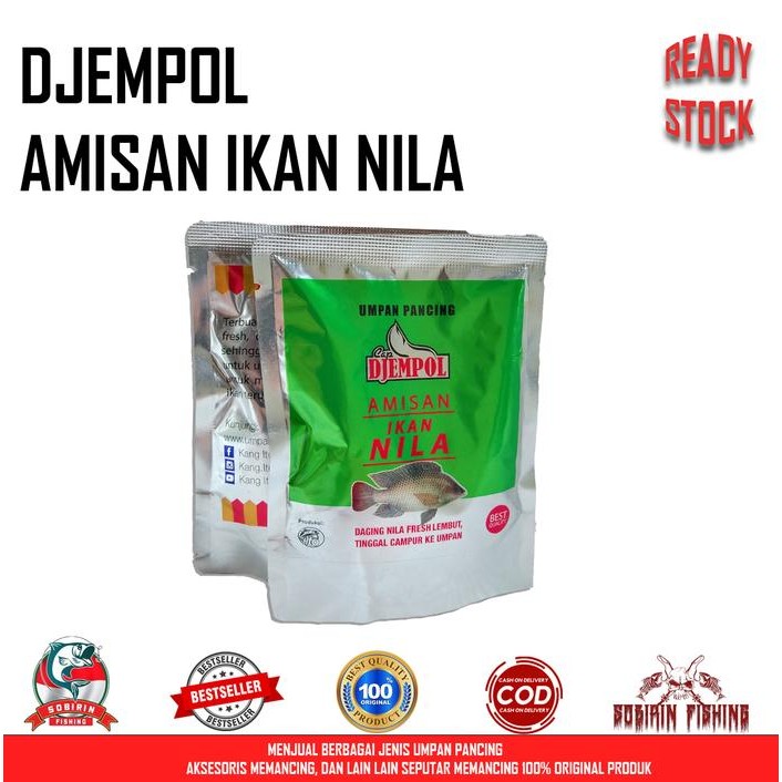 STOK TERBATAS  DJEMPOL AMISAN IKAN NILA - CAMPURAN UMPAN DJEMPOL AMISAN DAGING NILA TERJANGKAU