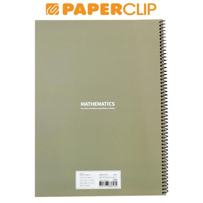 NOTEBOOK B5 PINKFOOT P07-846A MATH SPIRAL
