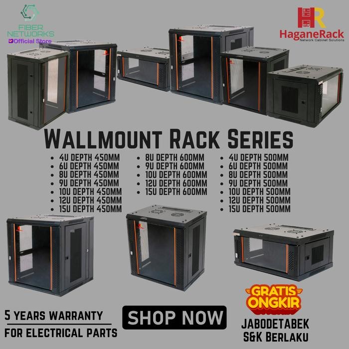 Haganerack Castor Rak Server - Roda Rak Server Original Best Seller
