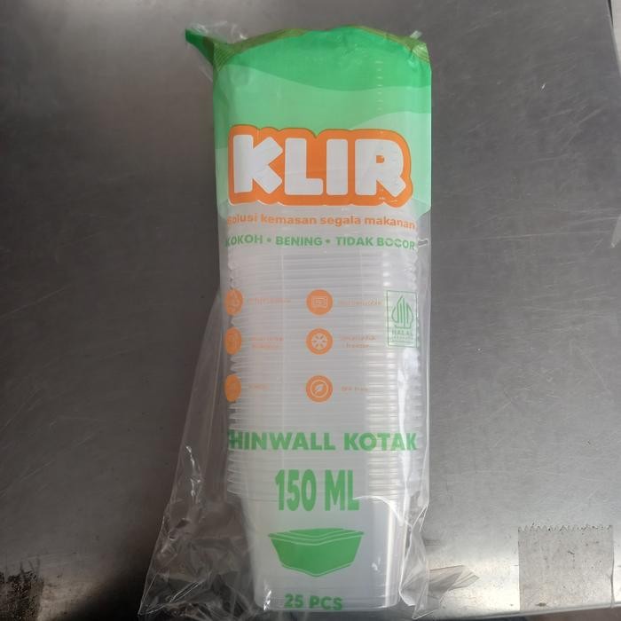 DJJ Thinwall klir square 150ml / thinwall cup 150ml kotak 150ml