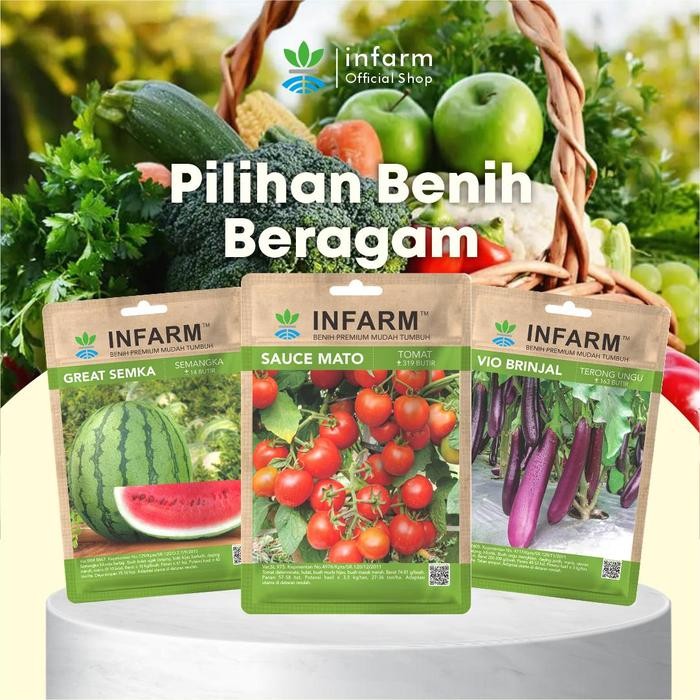ID INFARM - BIBIT BUAH TOMAT BENIH BUAH BIBIT TANAMAN TOMAT SAMBAL BENIH TOMAT BENIH SAYUR TOMAT