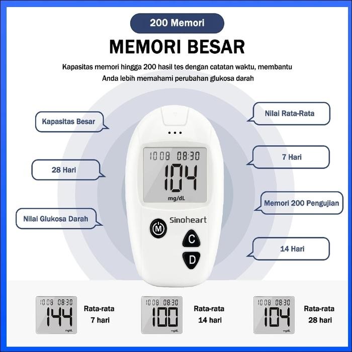 av4b- Sinoheart Strip Gula Darah Sinocare Strip Gula Darah Stik Gula Darah Sinoheart Cek