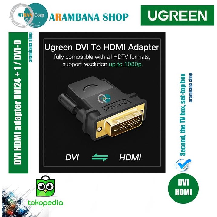 Ugreen Dvi Hdmi Adapter Dvi24 + 1 / Dvi-D