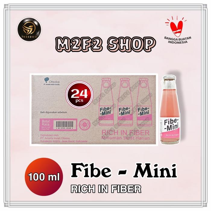 FIBE MINI RICH IN FIBER MINUMAN BERSERAT - 100 ML (HARGA KARTON)
