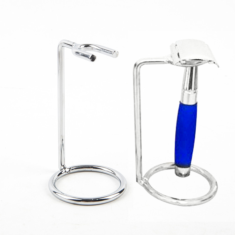 Men Steel Safety Razor Stand Double Edge Razor Art Metal Holder Shaver Accessories Z-frame Support N