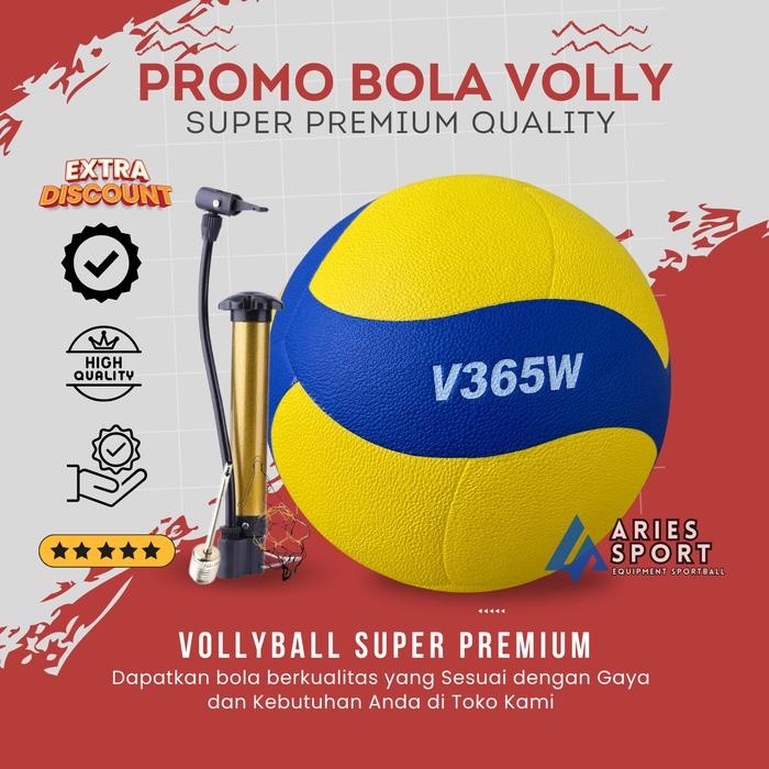ORIGINAL Bola Voli V365W Grand Terbaru Bola Volly Mikasa READY STOCK