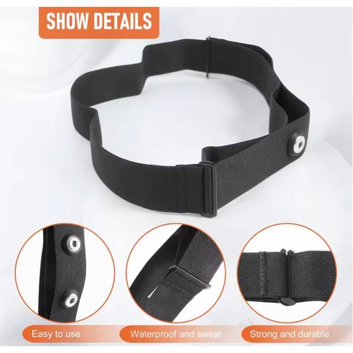 SepedaQT- Heart Rate Monitor Strap Untuk Garmin, Bryton, Magene, Polar