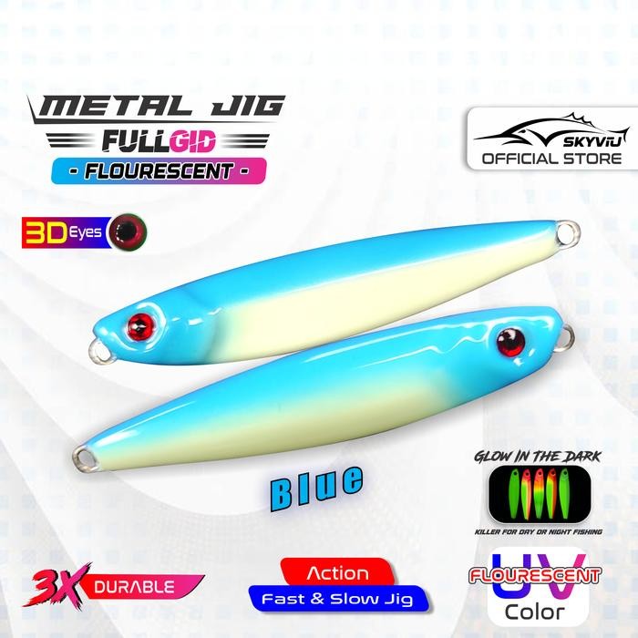 DUniaPancingan- Umpan Micro Jig 40 Gram Full Gid Uv Umpan Metal Jig 40Gr Mikro Jig 40G 40Grm Umpan J
