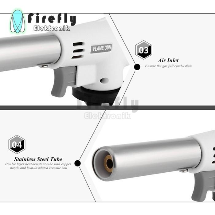 TerBaikBulanini- Head Torch Gun Kepala Gas Torch Flame Gun Alat Bbq Blow Torch Portable
