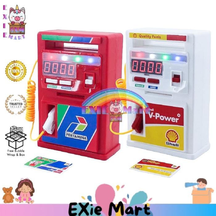MAINAN ANAK POM BENSIN PERTAMINA - MAINAN ANAK ISI BENSIN MOBIL RKC MINI SPBU NYALA LAMPU SUARA PLAY