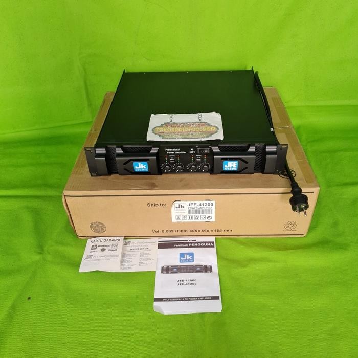 Spesial Jk Coustic Jfe41200 4-Channel Power Amplifier Jk Coustic Jfe-41200 Terlariss 