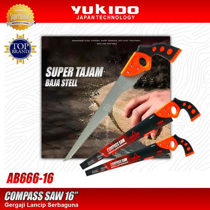 Mikita Power Tools - Yukido Gergaji Tangan 16Inc / Compass Saw 16Inch Yukido Ab666-16