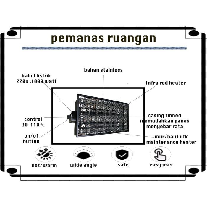 pemanas ruangan /heater udara/heater kamar