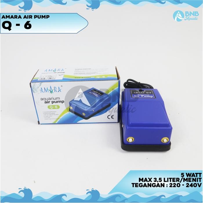 Sale Amara Q6 Aquarium Air Pump Amara Q-6 Aquarium Air Pump