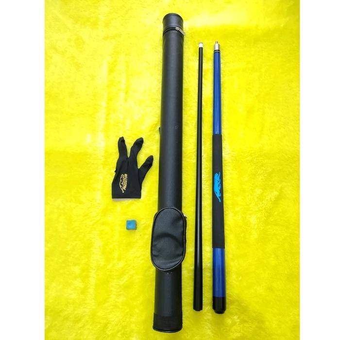 Paket Stik Stick Billiard Biliard Bilyard Biliyard Komplit Warna Biru Promo 