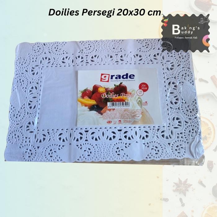 Doilies Paper Kertas Doilie Persegi GRADE