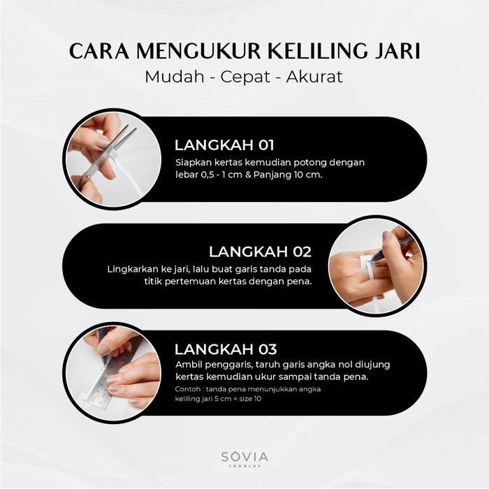 PERMATA TAMBAHAN/UKIR NAMA LUAR Cincin Sovia Jewelry [ORDER KHUSUS CUS