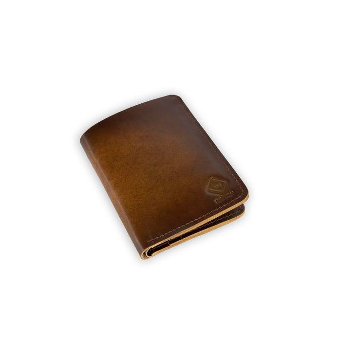 Jayuwan DBS Dompet Pria Bahan Kulit Asli Artikel Brush 0ff dompet kulit