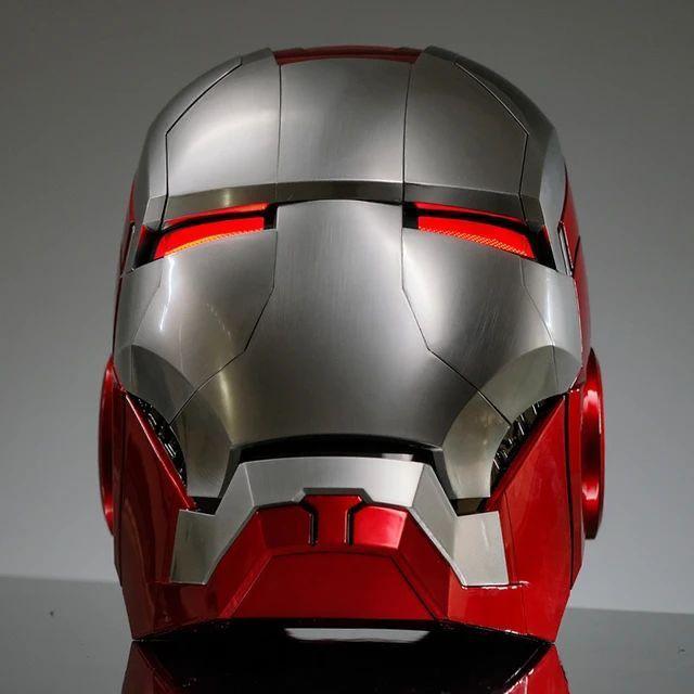 HOT SALE IRON MAN MARK 5 MK V HELMET 1:1 HAMMER ADVANCED WEARABLE VOICE COMMAND TERMURAH