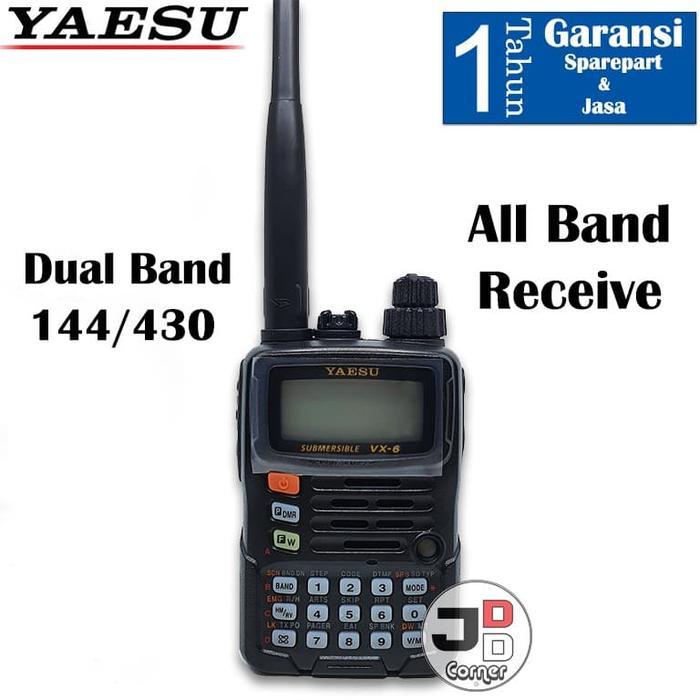 HT Yaesu VX-6R Dual Band ORI Garansi 1 Tahun VX6R VX 6R HF VHF UHF