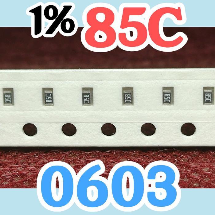 NEW 10PCS CHIP RESISTOR SMD 85C 75K0 753 7502 1% SIZE 1608 0603 75KOHM 75K OHM 75 KOHM