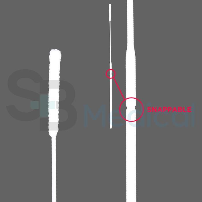 NASAL SWAB STERIL / FLOCKED SWAB NASOFARING @100PCS