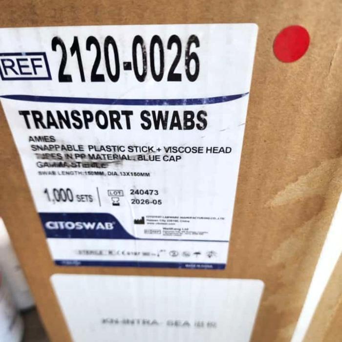 TRANSPORT SWAB AMIES CITOSWAB CITOTEST 100PCS