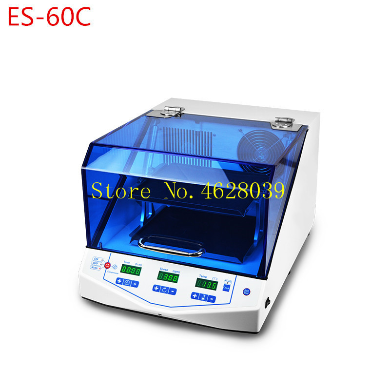 Fast shipping CE ES-60C Temperature Controlled Incubator & Shaker 50~300rpm 4 ~60 R.T.25 Centigrade