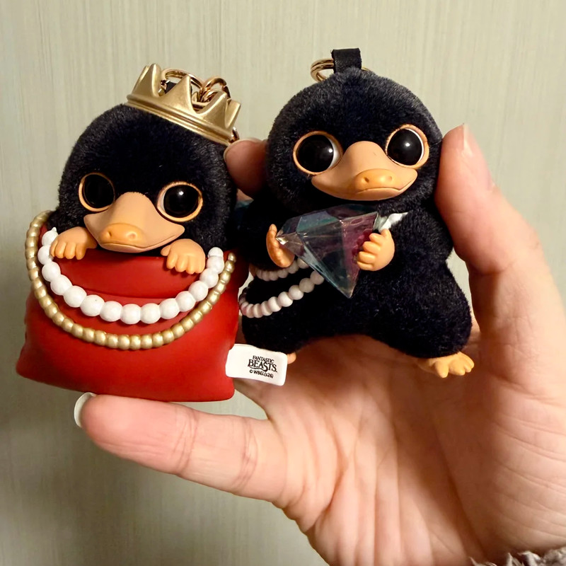 Genuine Niffler Mini Jewelry Museum Series Flocked Blind Box Kawaii Niffler Keychain Decoratio