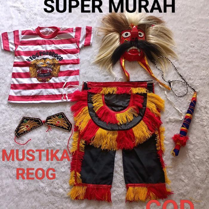 PAKET KOMPLIT BAJU GANONG ANAK, PAKET KOMPLIT BAJU REOG DAN GANONGAN ANAK ANAK