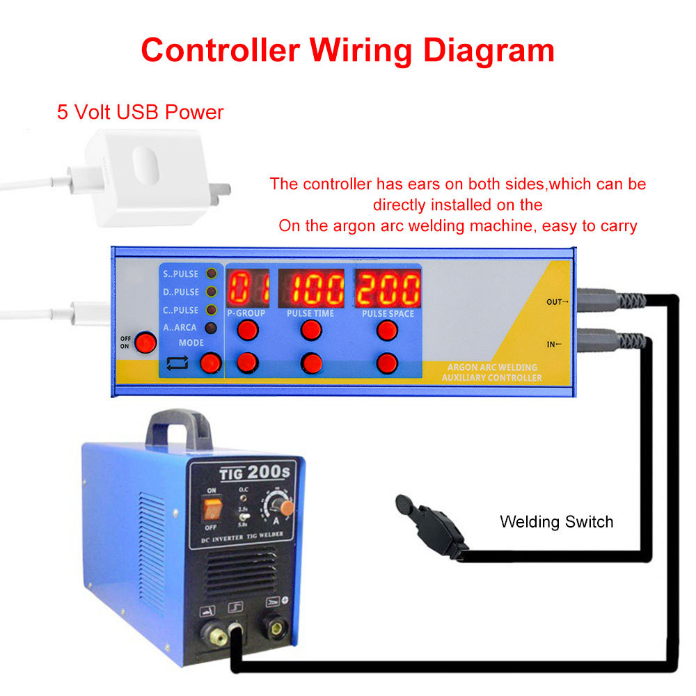 Tig Welding Modified Cold Welding Machine Controller Argon Arc Welding Pulse Controller Auxiliary