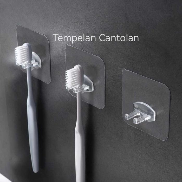 Tempelan Cantolan Dinding , Hook Tembok, Gantungan Keramik , Sticker Kamar Mandi , Perekat Dinding