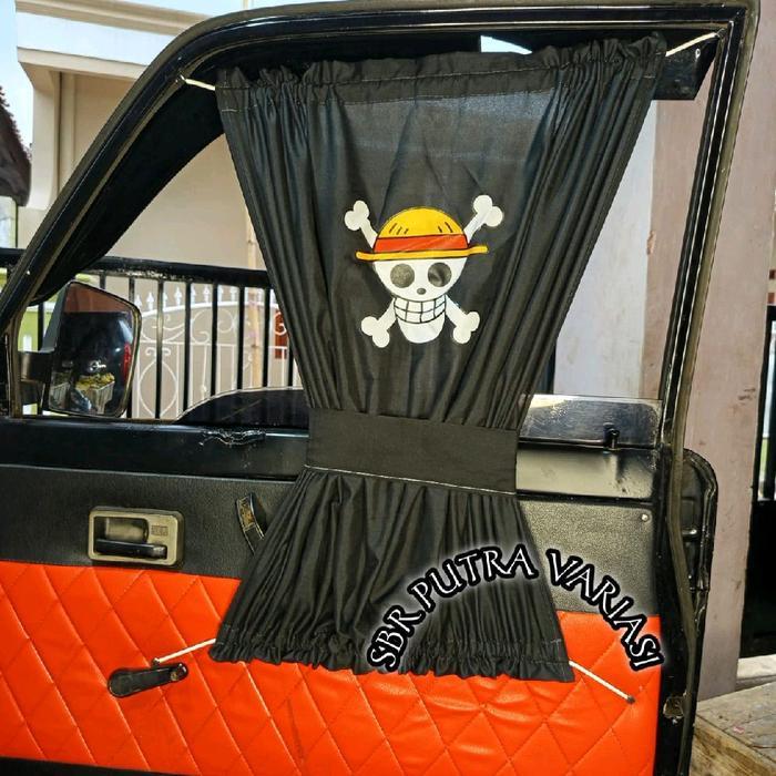 Ready Stok Gorden mobil one piece gorden mobil anime bajak laut viral gorden mobil pickup Truk Hino