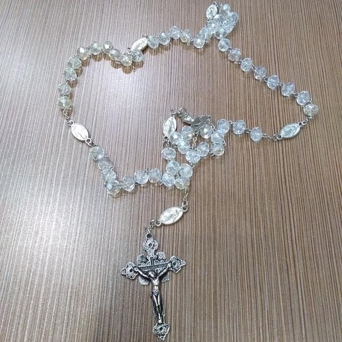 kalung rosario / rosario / rosario wedding / rosario batu kristal