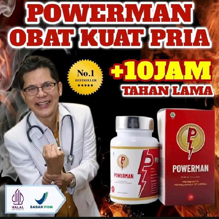 powerman obat kuat TaHaN lama stamina pria kesehatan 30btr 100% original BPOM