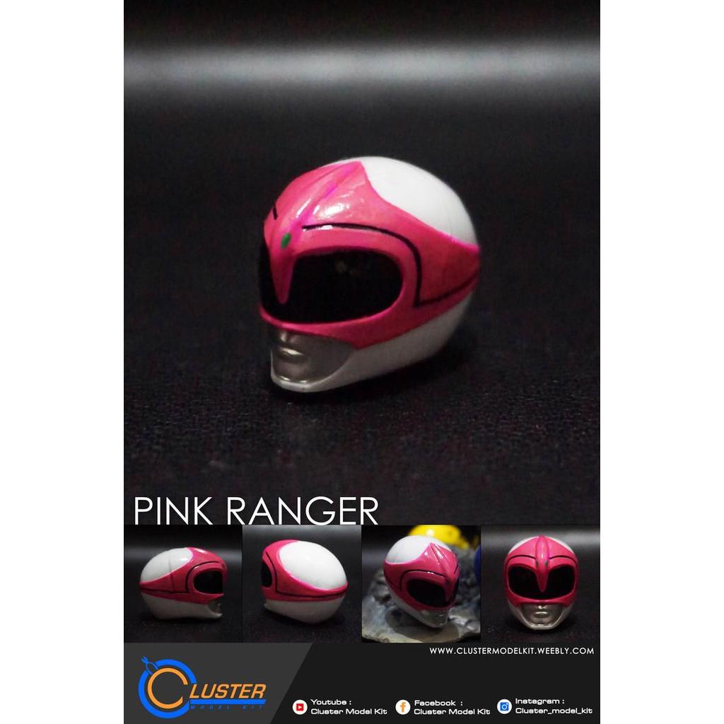 HOT SALE PINK RANGERS HELMET ( REPAINTED ) TERMURAH