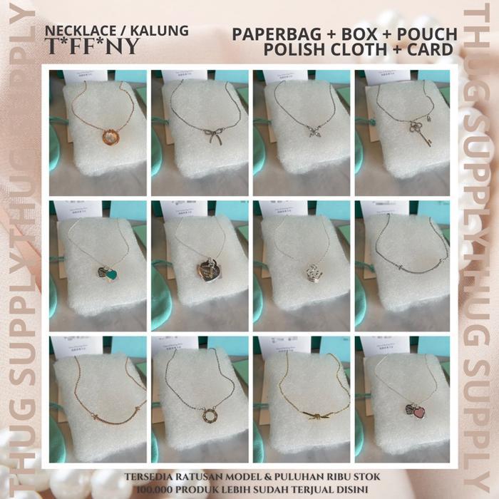 Best Deals Everyday Necklace Tlff4Ny Kalung Korea Drakor T Kpop Hati Heart Blue Pink Smile Kualitas