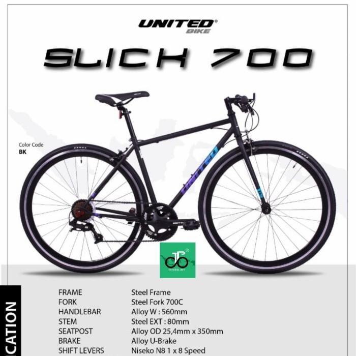 PROMO SERBA750 Sepeda Balap Hybrid United Slick 700