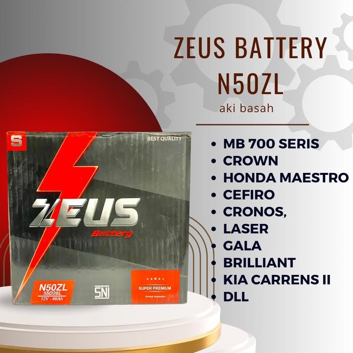 Aki Toyota Crown Zeus N50Zl (55D26L) Aki Mobil Am