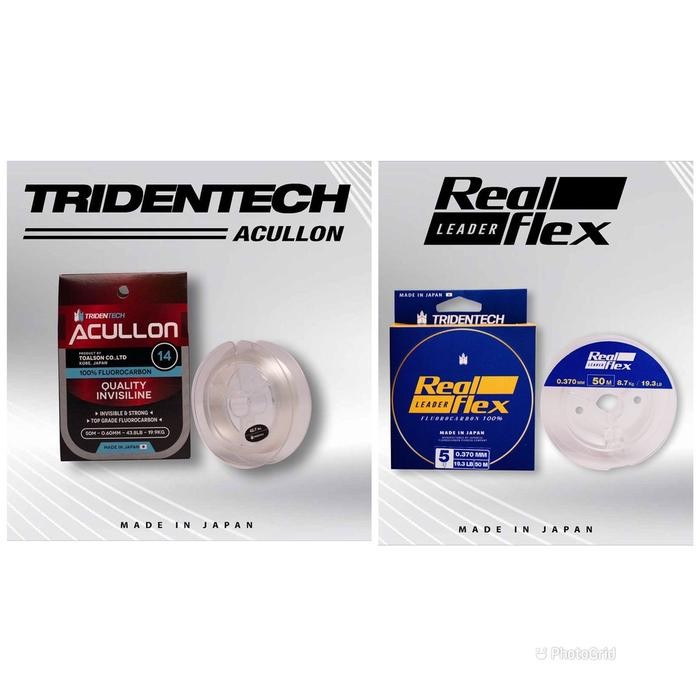 Senar Pancing Leader Tridentech Fluorocarbon 100% Panjang 50