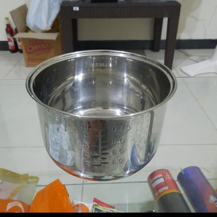 Panci Stainless Steel 1 Liter Magic Com Sanken Original