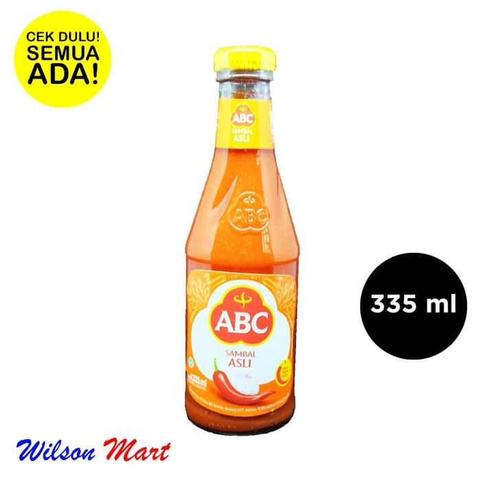 

Stok Baru ABC SAMBAL ASLI 335 ML BOTOL