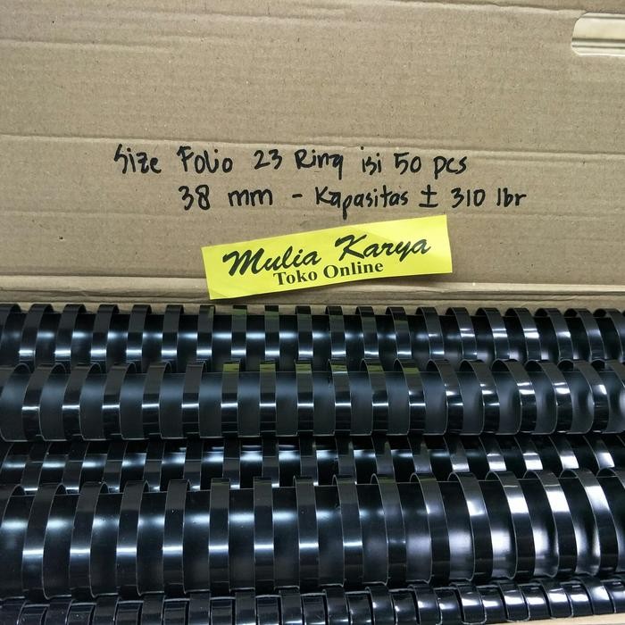 

Spiral Plastik Jilid 38 Mm Folio 23 Ring Isi 50 Pcs / Ring Plastic Com