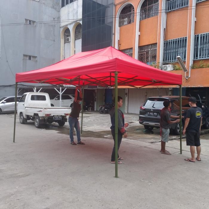 tenda lipat 3x4,5 tebal besi 1,4