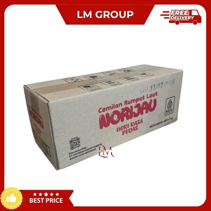 

Pilihan- [1 Dus] Norijau Nori Rumput Laut 5X12 Pcs Lm Snack