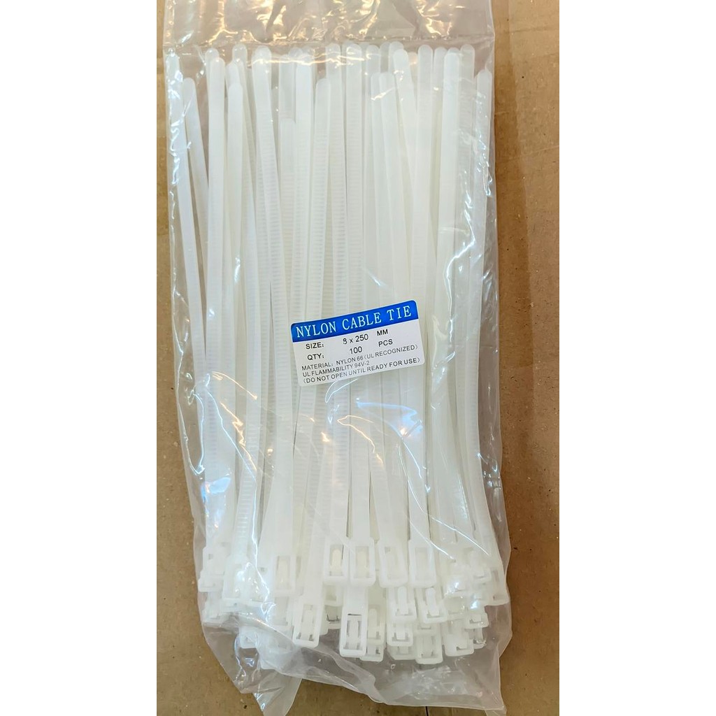 

Kabel Ties Bisa Buka /Reusable Cable Ties Lebel 8Mm*25Cm -Isi 100Pcs