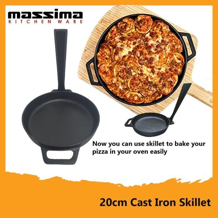 Massima Detachable Handle Cast Iron Skillet 20 Cm